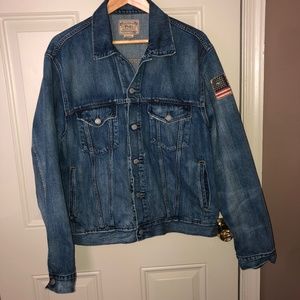 POLO RALPH LAUREN USA DENIM JACKET SZ XL